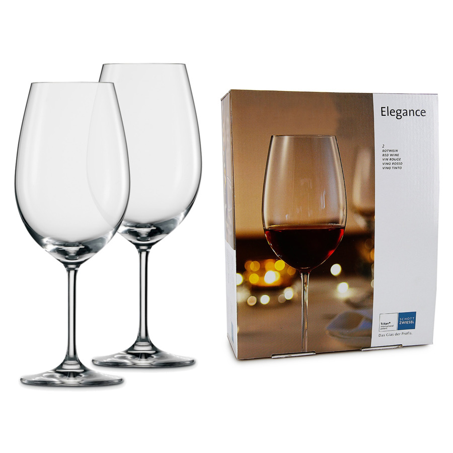 Набор бокалов для красного вина Zwiesel Glas Элеганс 506 мл, 2 шт, п/к набор бокалов для вина zwiesel glas вкус на 6 персон 18 предметов п к