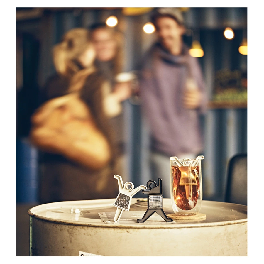 Набор из 2 ситечек для заваривания чая "B-dancer" (чёрные)