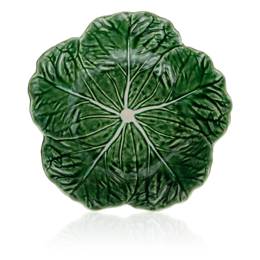 Салатник с резным краем Bordallo Pinheiro Капуста 29см, керамика
