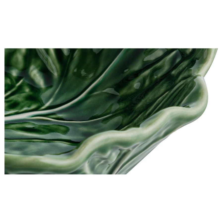 Салатник с резным краем Bordallo Pinheiro Капуста 29см, керамика