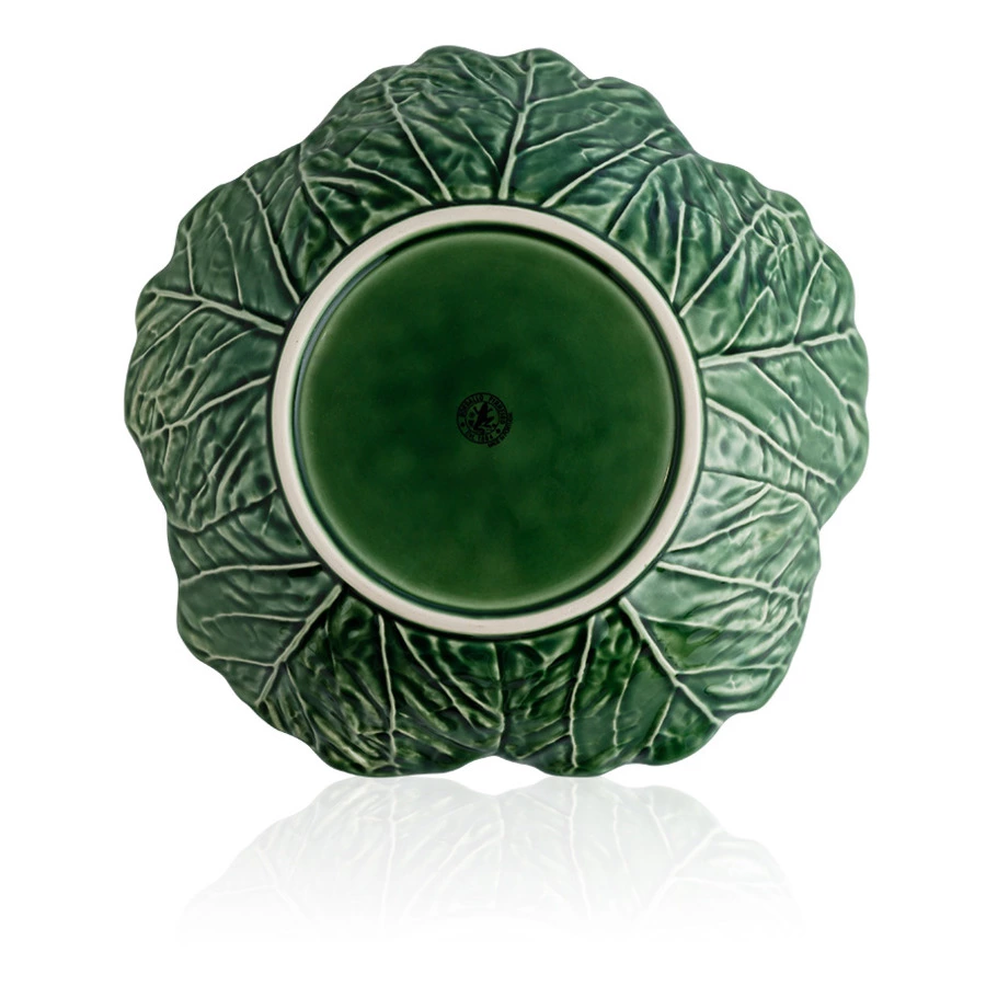 Салатник с резным краем Bordallo Pinheiro Капуста 29см, керамика