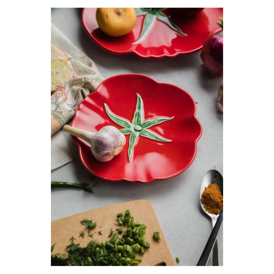 Тарелка закусочная Bordallo Pinheiro Томат 21 см, керамика