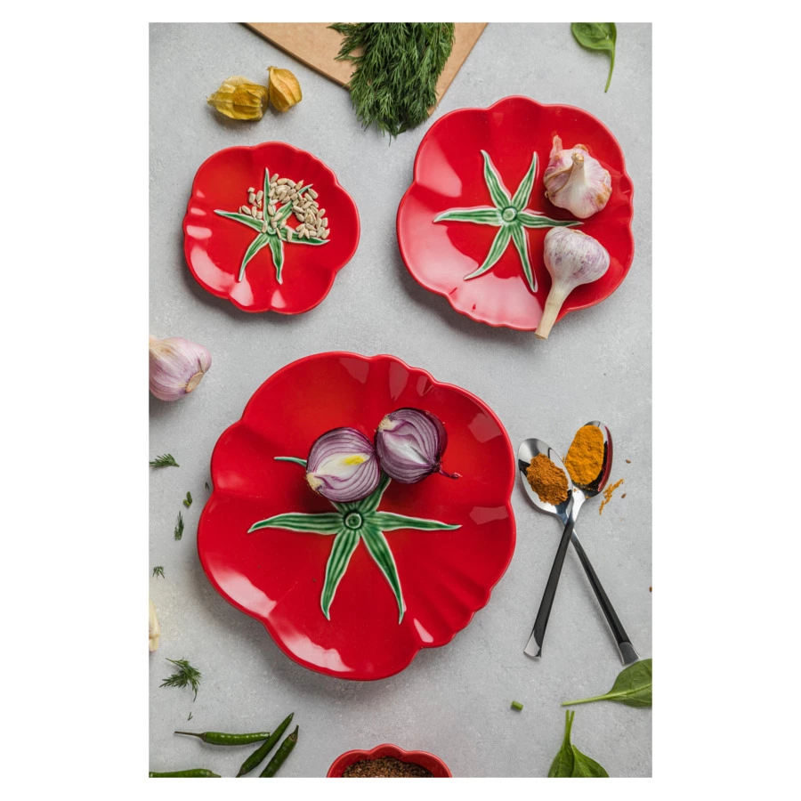Тарелка закусочная Bordallo Pinheiro Томат 21 см, керамика