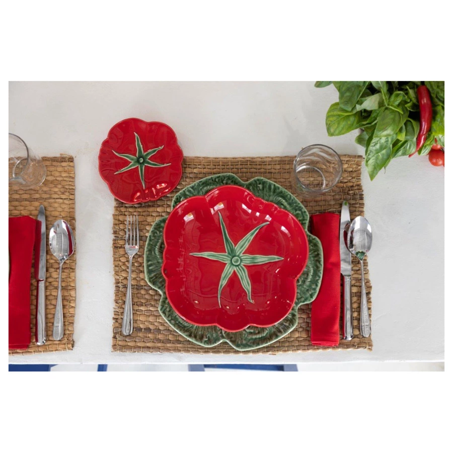 Тарелка закусочная Bordallo Pinheiro Томат 21 см, керамика