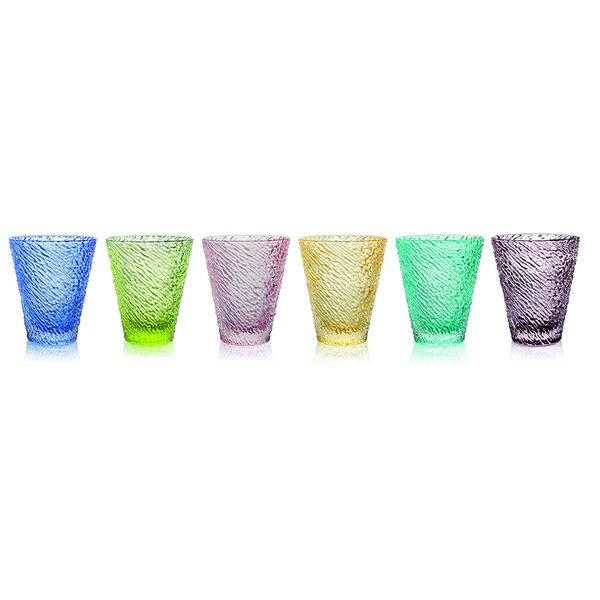 Набор стаканов для воды IVV Ироко 300 мл, 6 цветов, 6 шт, цв/к