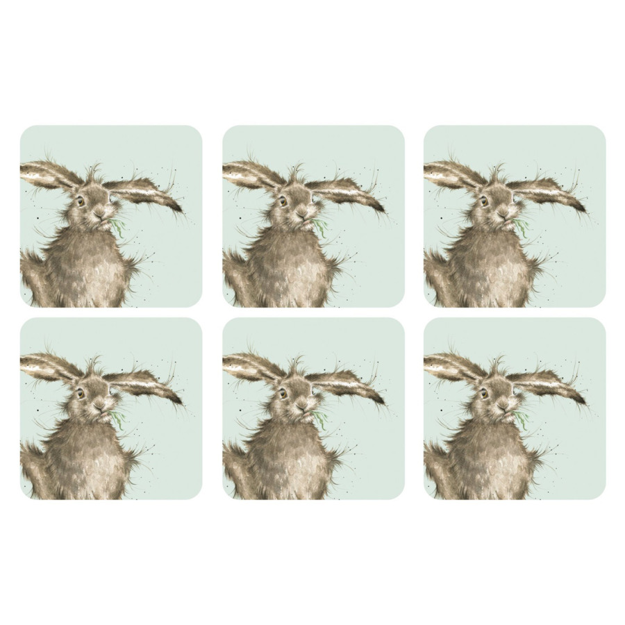 Набор подставок для бокалов Pimpernel Забавная фауна Зайка 10х10 см, 6 шт прихватка двойная для духовки pimpernel забавная фауна пушистый кролик 88х18 см х б