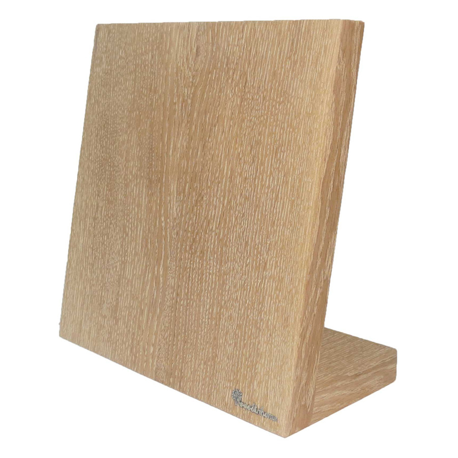 Подставка-блок магнитная для 5 кухонных ножей Woodinhome 26х25см, светлый дуб