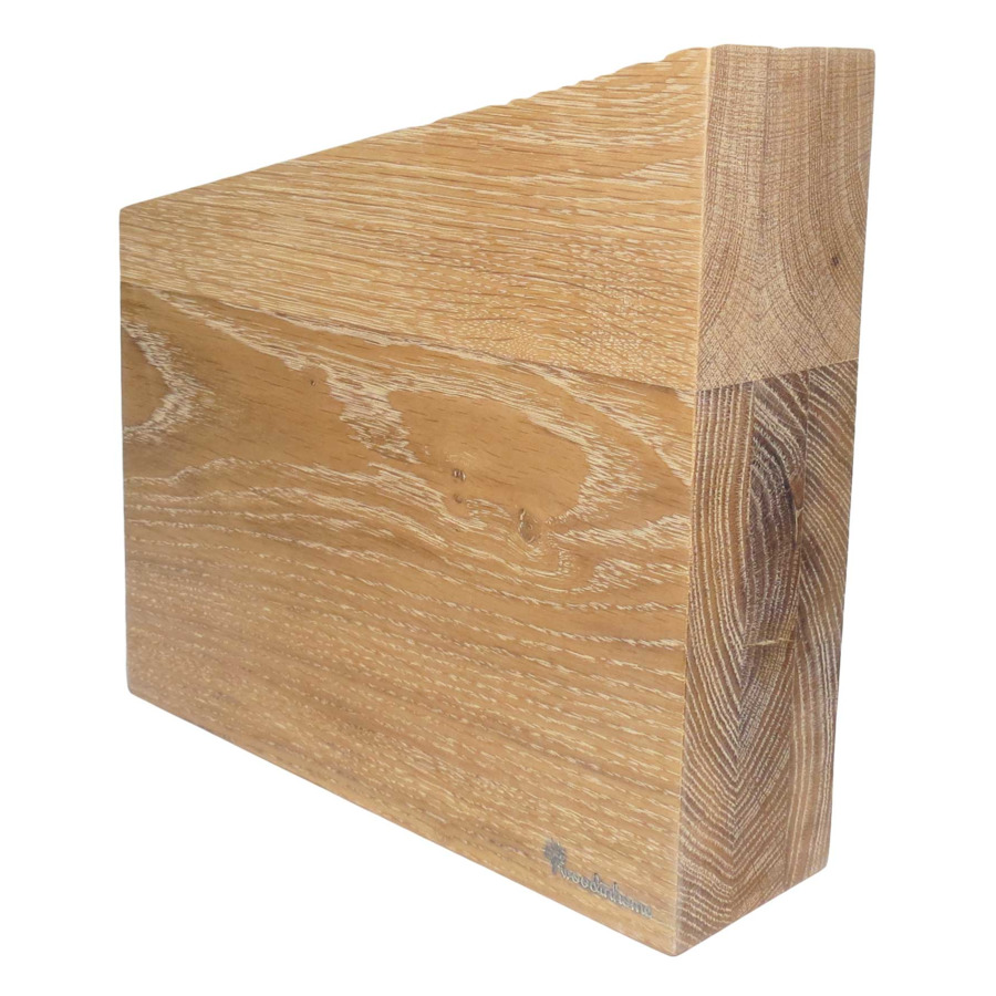 Подставка-блок магнитная для 8 кухонных ножей Woodinhome 24х26см, беленый дуб цена и фото