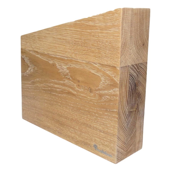 Подставка магнитная для 8 кухонных ножей Woodinhome двусторонняя Н24х26х7,5см, беленый дуб