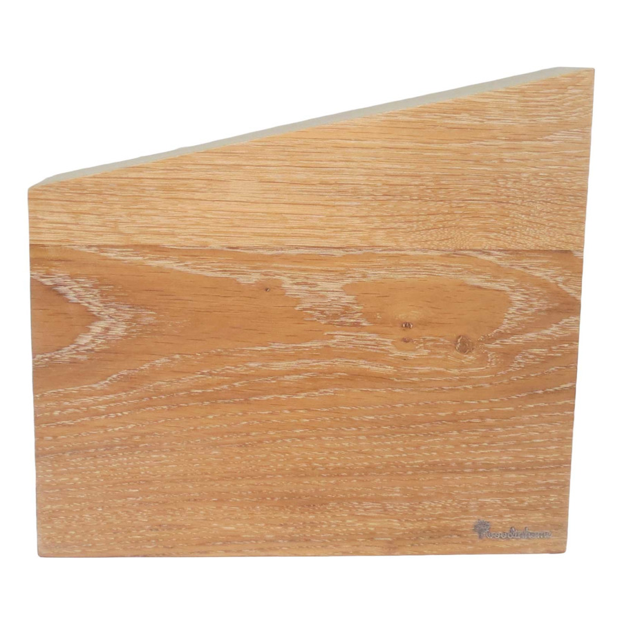 Подставка-блок магнитная для 8 кухонных ножей Woodinhome 24х26см, беленый дуб