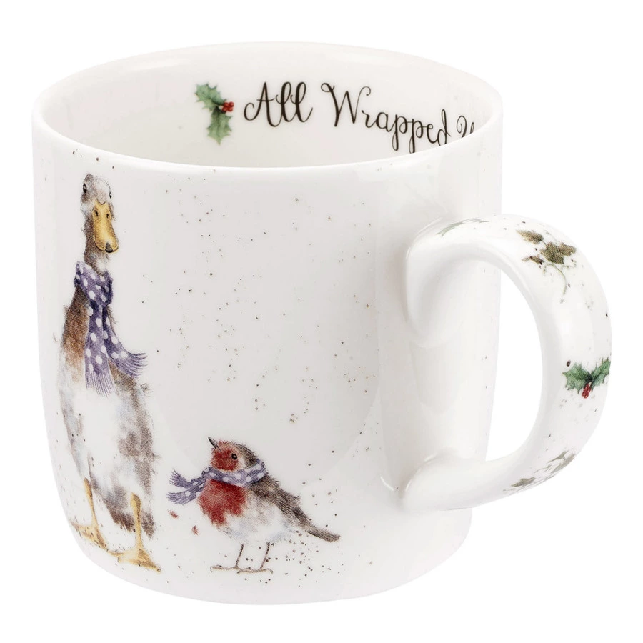 Кружка Royal Worcester Забавная фауна Утка и малиновка 310 мл