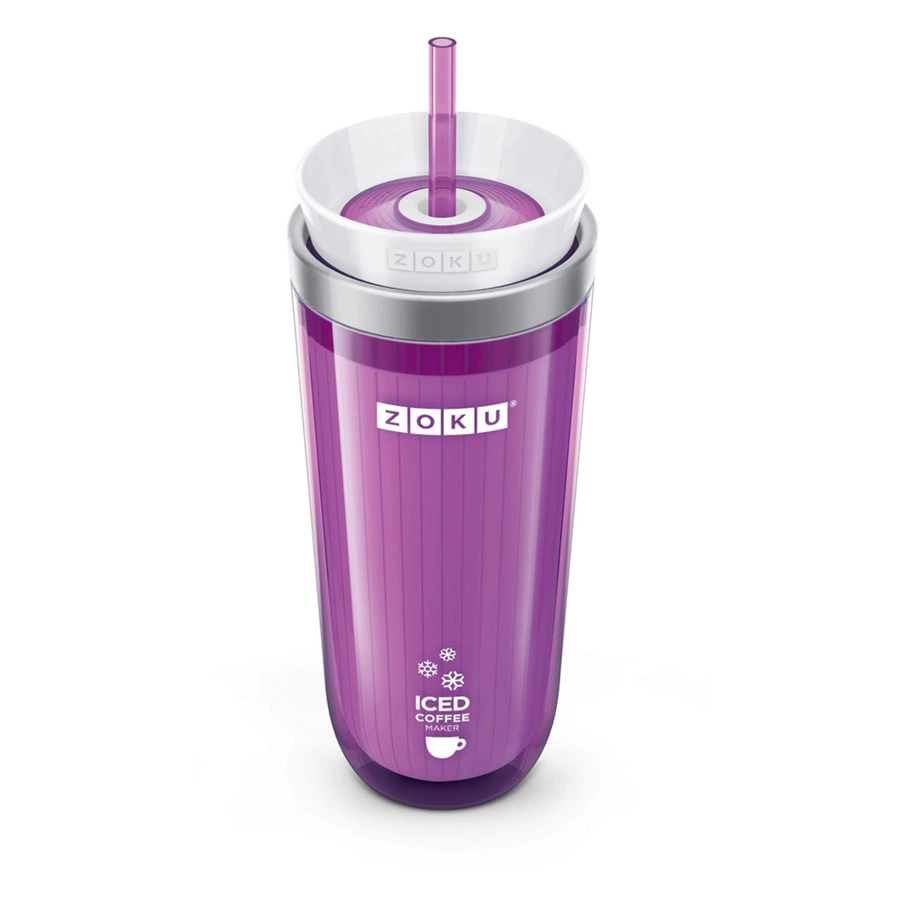 Стакан для охлаждения напитков 325мл "Iced Coffee Maker" (фиолетовый)