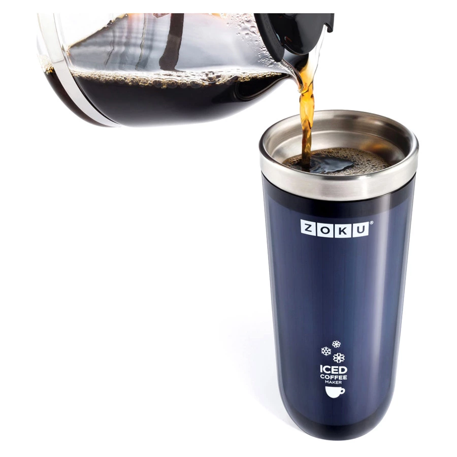 Стакан для охлаждения напитков 325мл "Iced Coffee Maker" (фиолетовый)