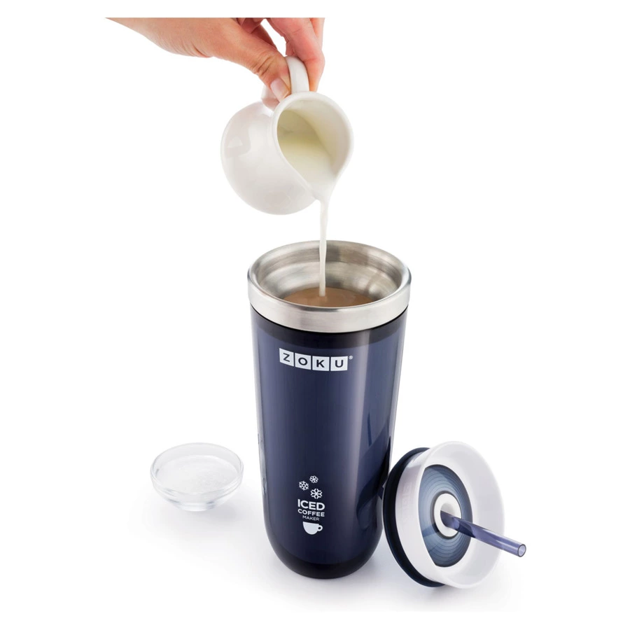 Стакан для охлаждения напитков 325мл "Iced Coffee Maker" (фиолетовый)