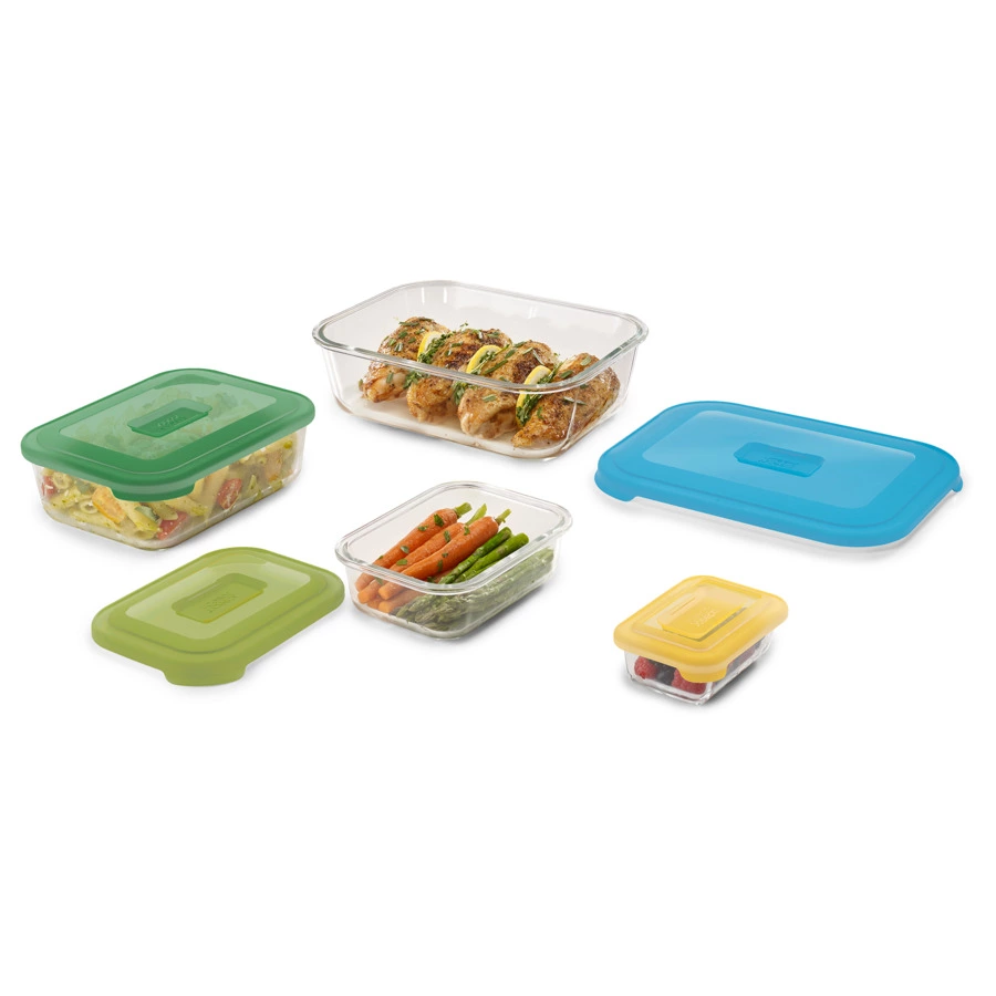 Набор из 4 контейнеров "Nest" стеклянный