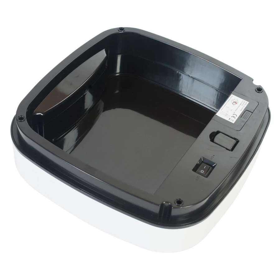 Ведро для мусора сенсорное EKO Ecosmart 28 л, сталь нержавеющая, белое