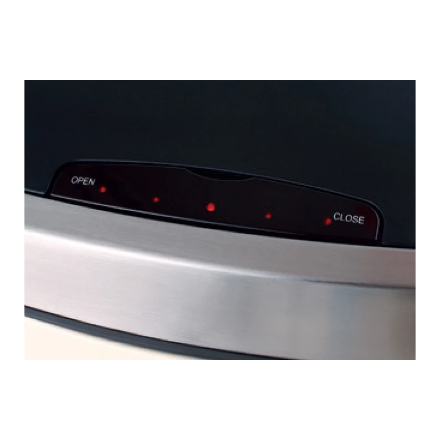 Ведро для мусора сенсорное EKO Ecosmart 28 л, сталь нержавеющая, белое