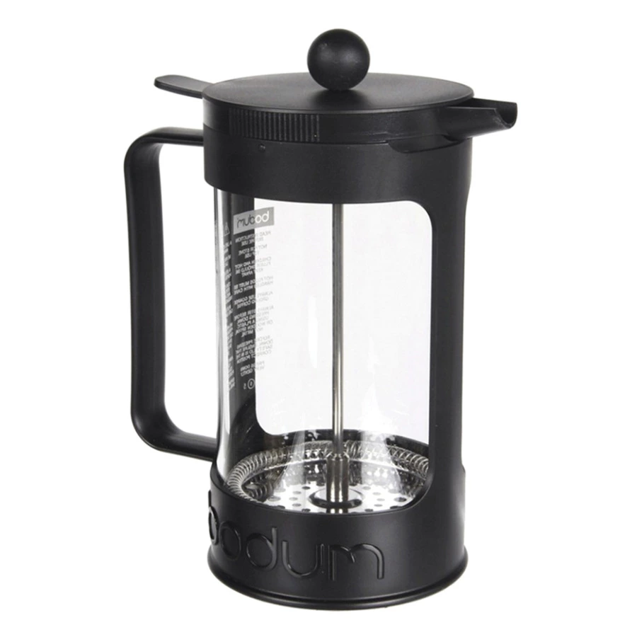 Кофейник с прессом Bodum Бин 1 л, стекло, черный
