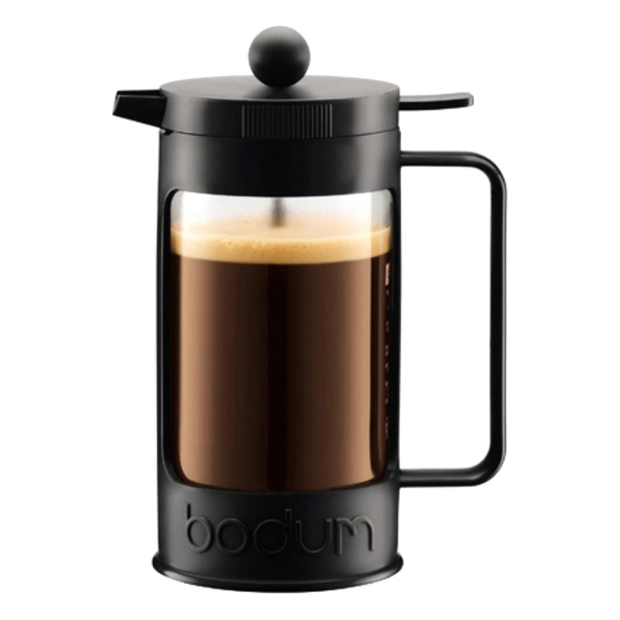 Кофейник с прессом Bodum Бин 1 л, стекло, черный