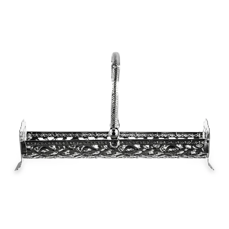 Блюдо для печенья с ручкой, на ножках Queen Anne 22х7х11 см, сталь, посеребрение