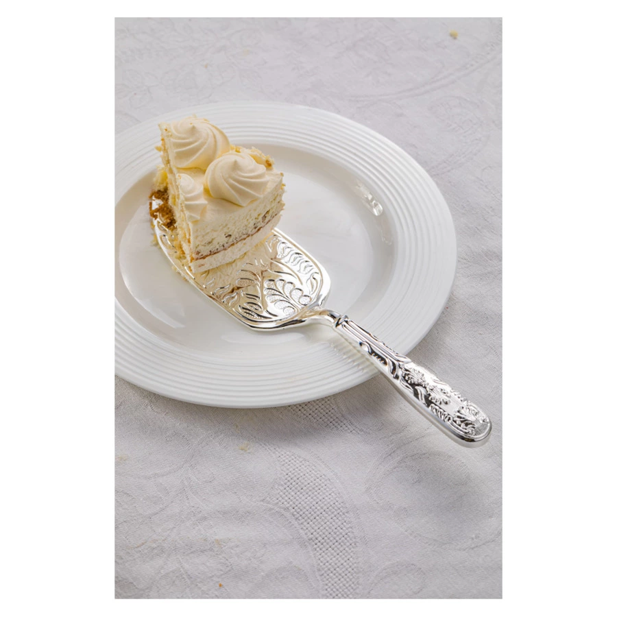 Набор для торта Queen Anne 2 предмета, нож 31 см и лопатка 26 см, сталь, посеребрение