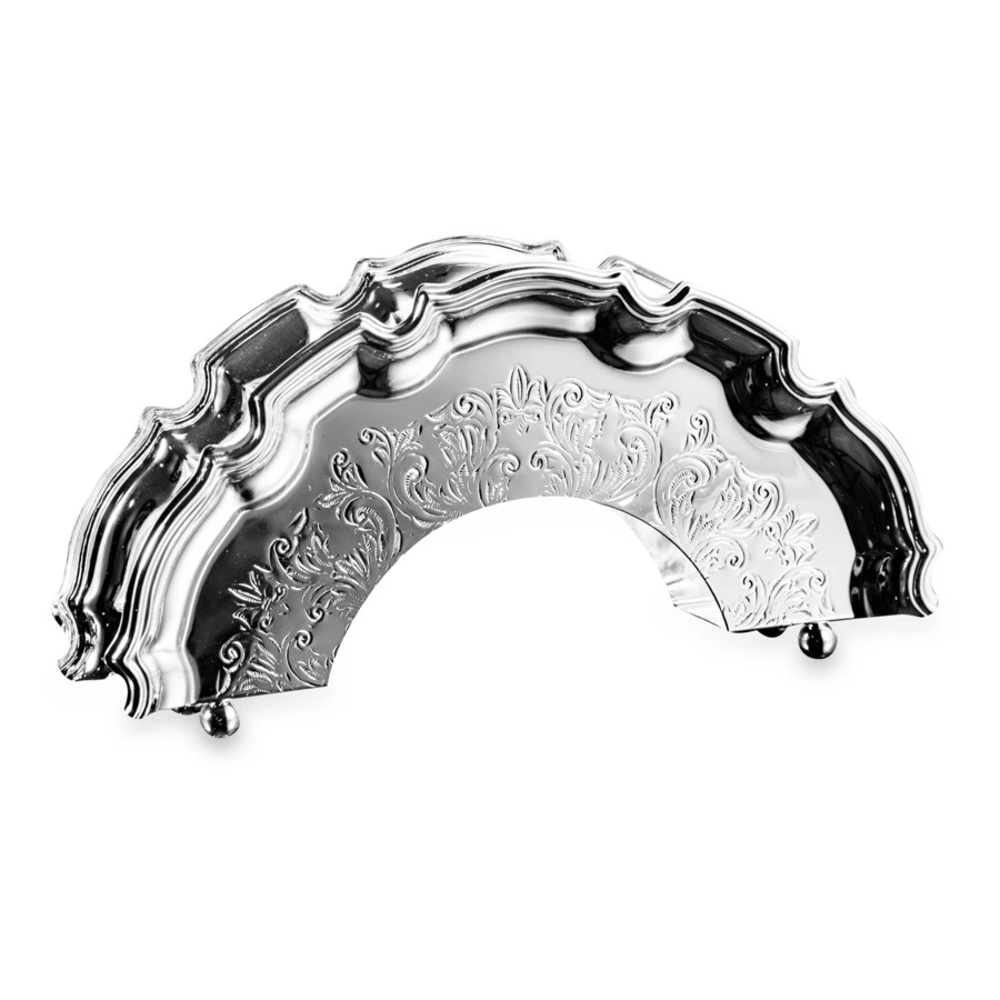 Салфетница Queen Anne Чиппендейл 17 см, сталь, посеребрение