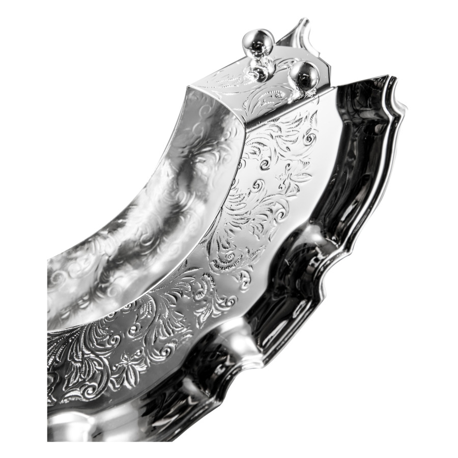 Салфетница Queen Anne Чиппендейл 17 см, сталь, посеребрение