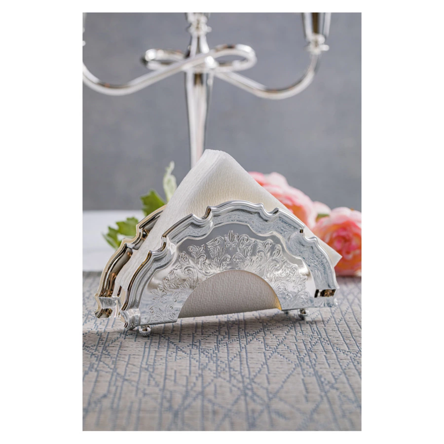 Салфетница Queen Anne Чиппендейл 17 см, сталь, посеребрение