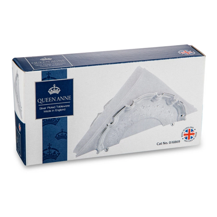Салфетница Queen Anne Чиппендейл 17 см, сталь, посеребрение