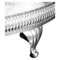 Поднос овальный с ручками, на ножках Queen Anne 46x25 см, сталь, посеребрение