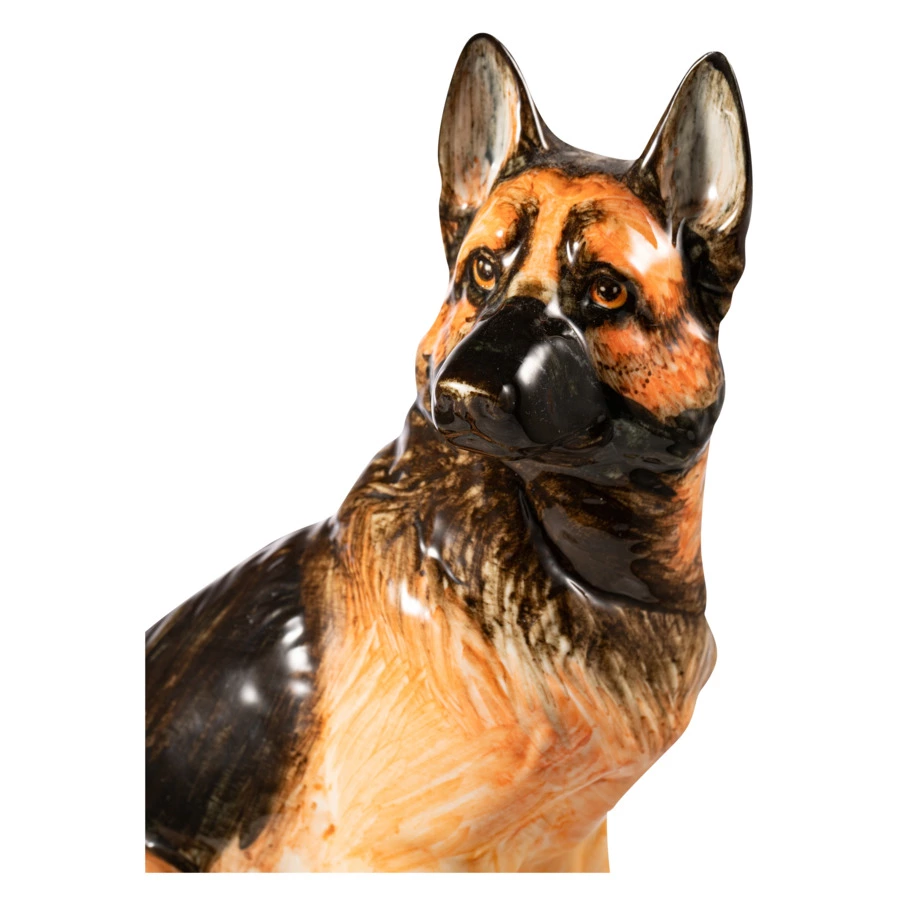 Скульптура Терра керамос Овчарка в красках 24 см, фарфор