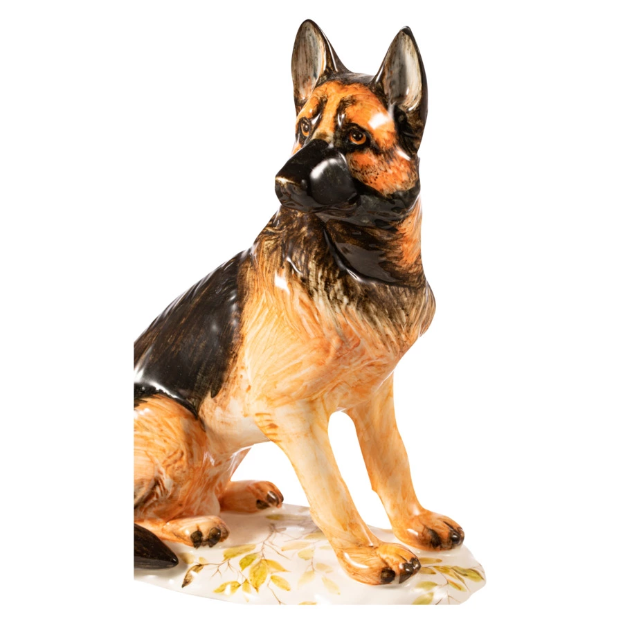 Скульптура Терра керамос Овчарка в красках 24 см, фарфор