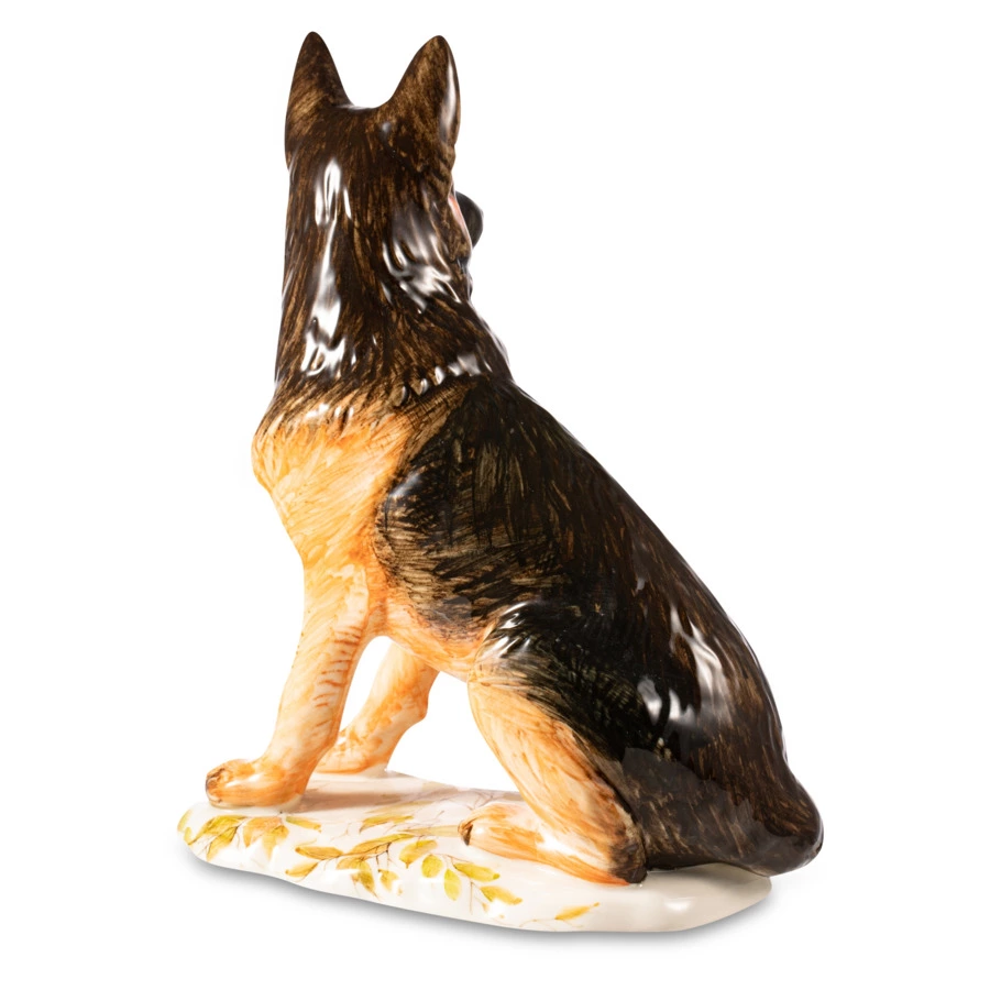 Скульптура Терра керамос Овчарка в красках 24 см, фарфор