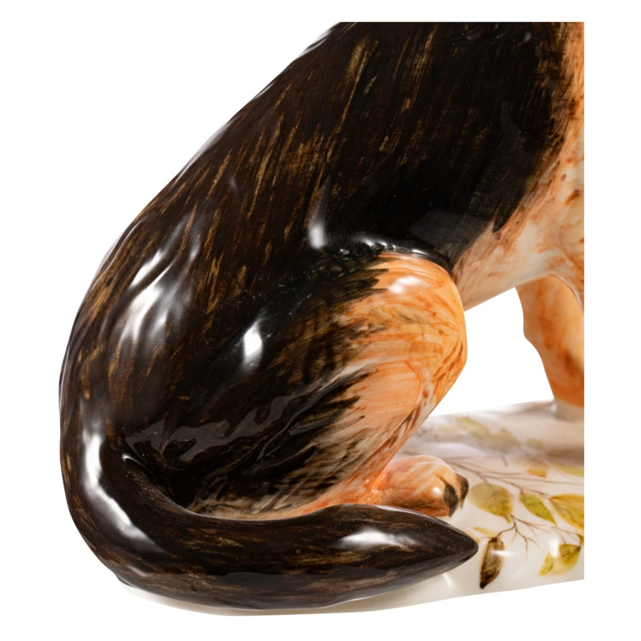 Скульптура Терра керамос Овчарка в красках 24 см, фарфор