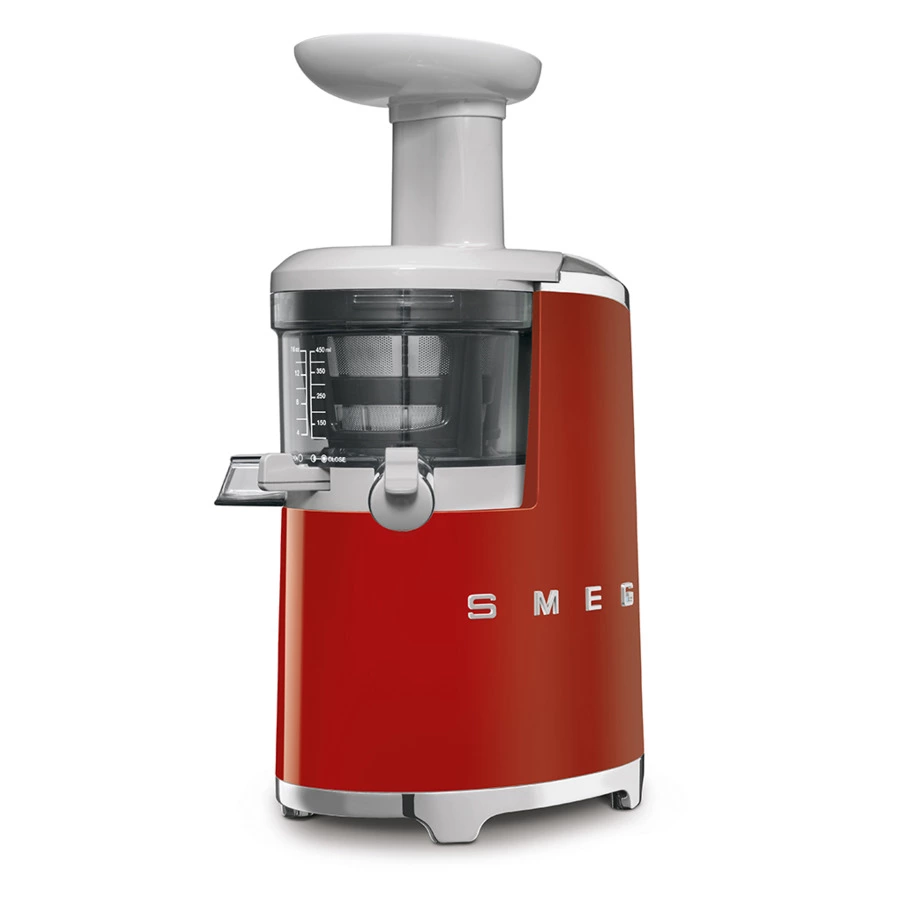 Соковыжималка шнековая SMEG SJF01RDEU, 43 об/мин, корпус пластик, красный