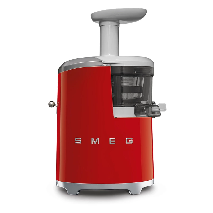 Соковыжималка шнековая SMEG SJF01RDEU, 43 об/мин, корпус пластик, красный
