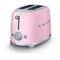 Тостер на 2 ломтика SMEG TSF01PKEU, 950 Вт, розовый