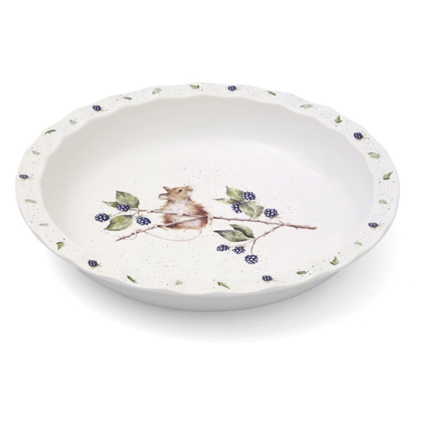 Блюдо для пирога Royal Worcester Забавная фауна Мышка 27 см, керамика