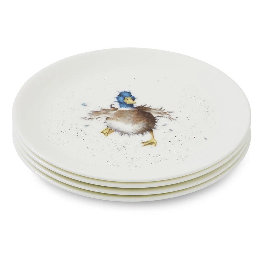 Тарелка закусочная Royal Worcester Забавная фауна Утка 20 см, фарфор костяной