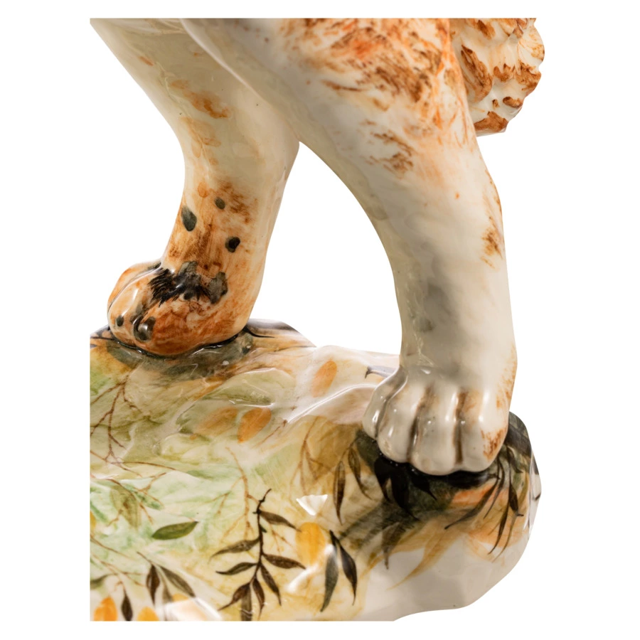 Скульптура Терра керамос Сенбернар краски, фарфор