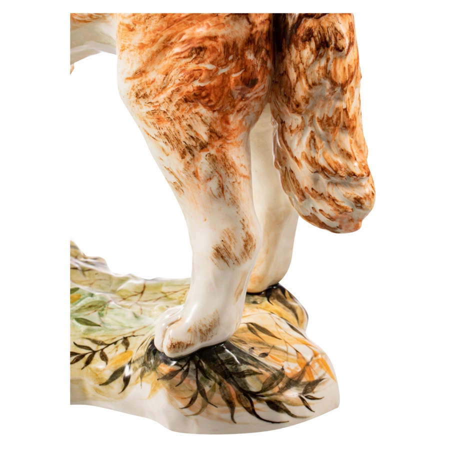 Скульптура Терра керамос Сенбернар краски, фарфор