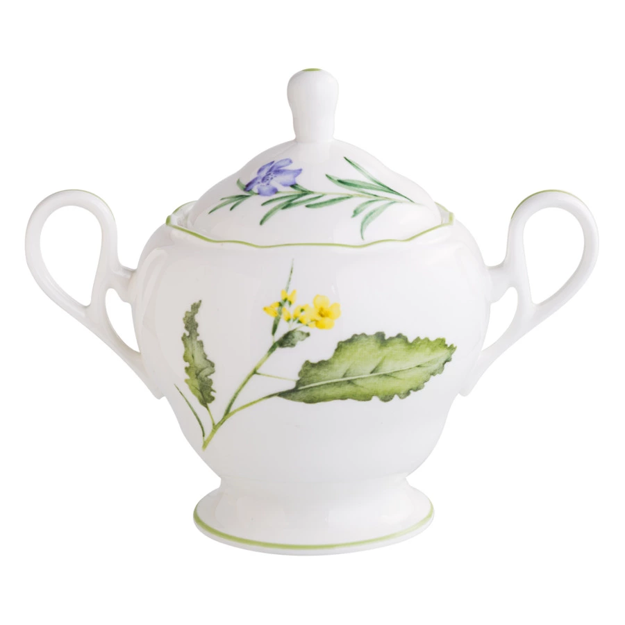 Сахарница Noritake Английские травы 360 мл, фарфор костяной