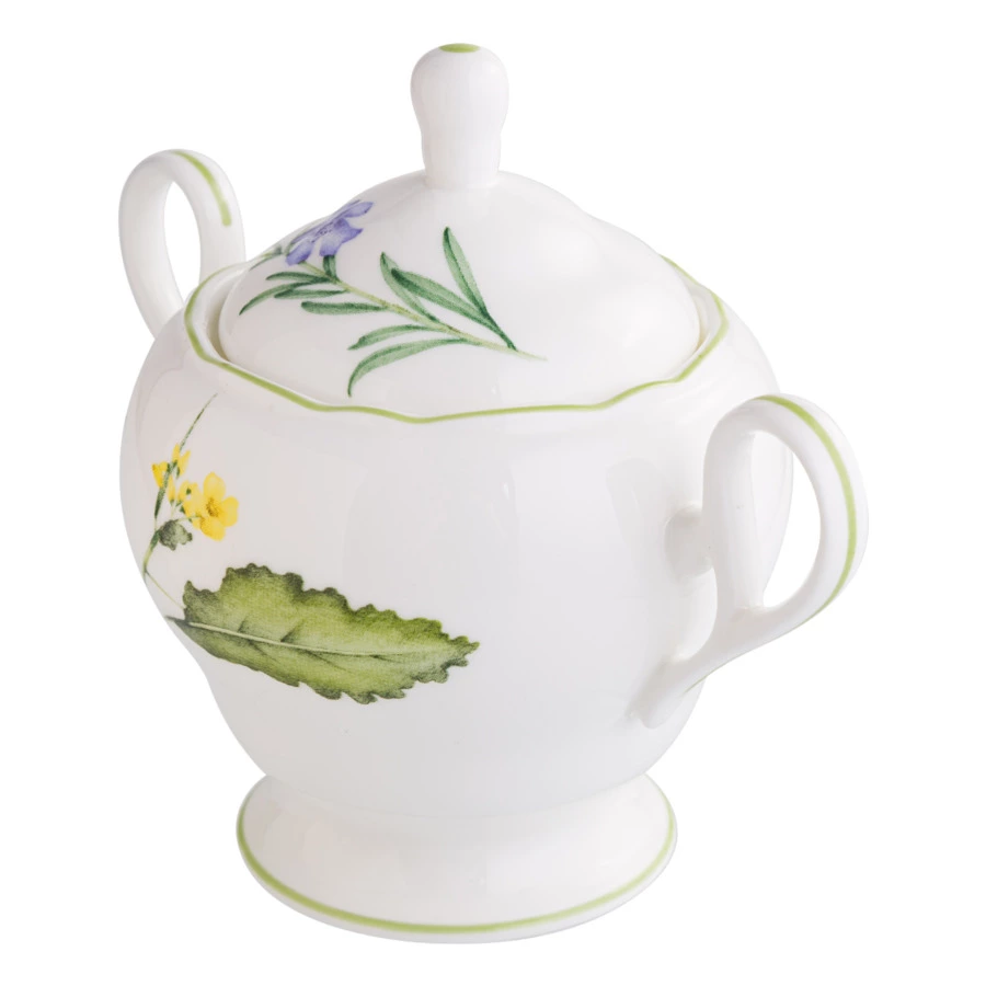 Сахарница Noritake Английские травы 360 мл, фарфор костяной