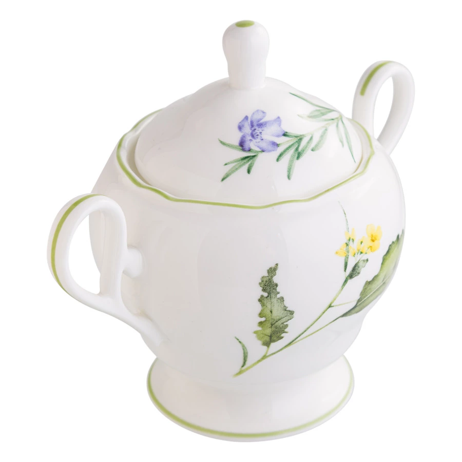 Сахарница Noritake Английские травы 360 мл, фарфор костяной