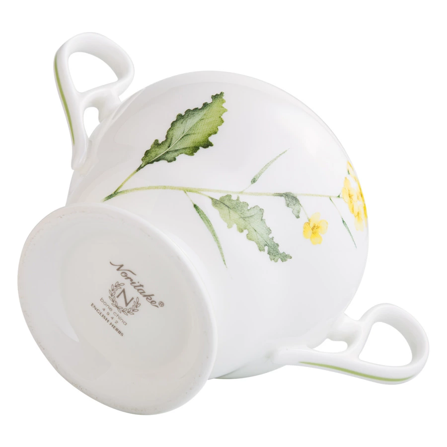 Сахарница Noritake Английские травы 360 мл, фарфор костяной