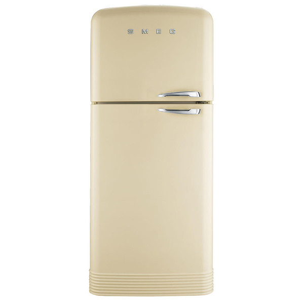 Отдельностоящий двухдверный холодильник, No-Frost FAB50PS, цвет кремовый, стиль 50-х годов