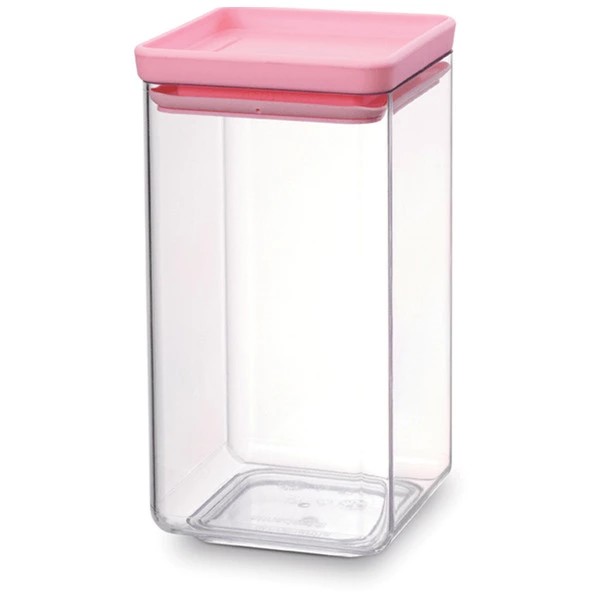 Контейнер прямоугольный Brabantia 1,6 л, пластик, розовый