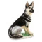 Скульптура Терра Керамос Овчарка 23х25 см, фарфор, надглазурная роспись