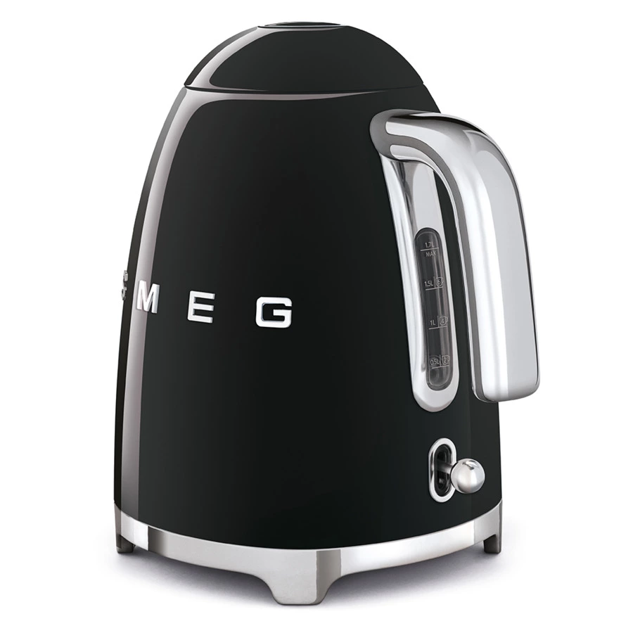 Чайник электрический SMEG KLF03BLEU, 2400 Вт 1,7 л, черный