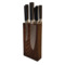 Подставка-блок магнитная для 8 кухонных ножей Woodinhome 24х12,5см, темный дуб